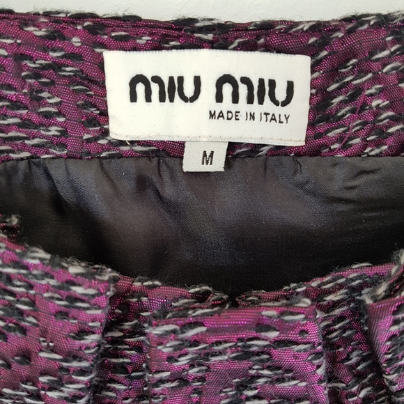 MIU MIU Silk Cocktail Dress Medium Made in Italy - Picture 4 of 9